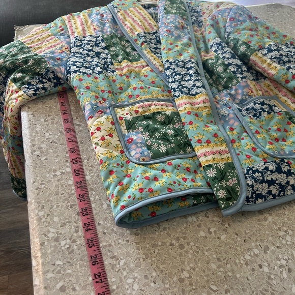 Colorful Floral Patchwork Blazer - Picture 10 of 11